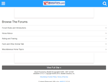 Tablet Screenshot of forum.horsetopia.com